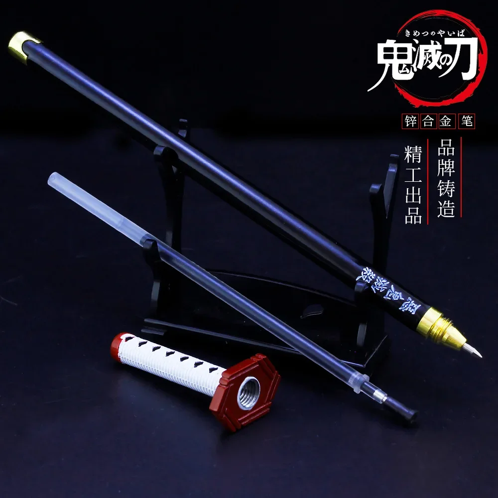 20cm Demon Slayer Sword Tomioka Giyuu Carbon Pen Alloy Katana Sword Japanese Anime Weapon Model Gift for Anime Peripherals Toys cosplay sword cosplay prop cosplay toy