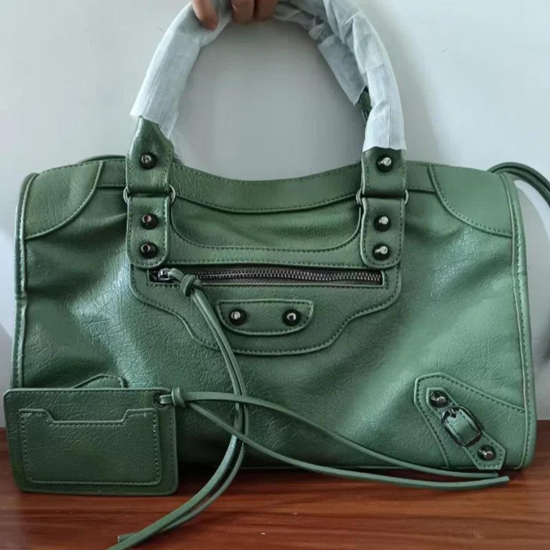 Borse Grandi Retrò con Rivetti Stile Moto, Nuova Collezione Borsa a Tracolla Donna Stile Europeo, Borsa Spicy Girl, Borsa Casual Unisex - immagine 6