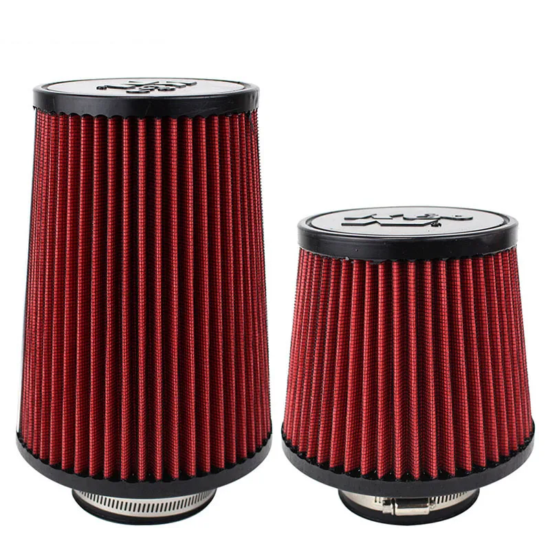 

76mm Air Intake Filter For K&N 3 Inch 3.5inch 4inch 89mm 102mm Universal High Flow Performance Cold Cone Airfilter