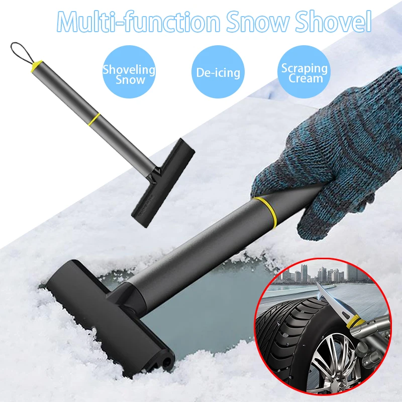 

Car Snow Shovel Removable Multifunctional Snow Brush Window Glass Defroster Deicing Tool For Car Snow Removal Forklif N8N0