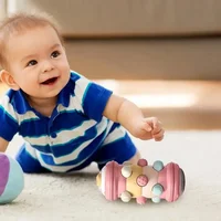 Jouet à rouleau rampant pour bébé de 0 à 12 mois, jouet sensoriel pour activité infantile, temps du ventre, développement éducatif Montessori 4