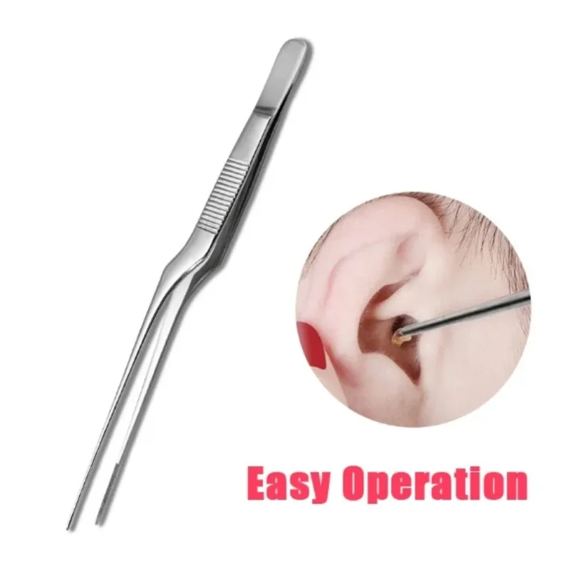 

1pc Professional Ear Cleaner Care Ear-Pick Tools Stainless Steel Tweezers Ear Digging Cleaning Tool Earwax Tweezers Ear Pick