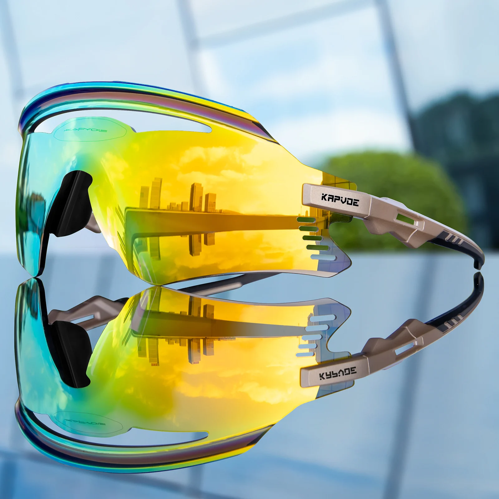 Gafas De Sol Para Ciclismo, Bicicleta UV, Voleibol, Montura Deportiva, Lentes Azules