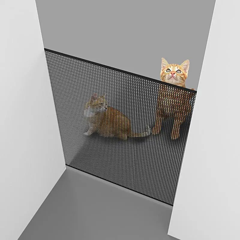 Retractable Pet Gate Automatic Retractable Kid Safety Gateway Easy Install Flexible Pet Gates For Kitchens Doorways