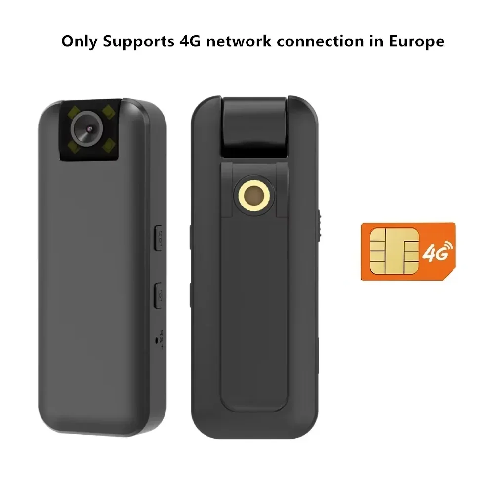 كاميرا صغيرة للجسم 4G LTE 1080P، طاقة منخفضة 1900...