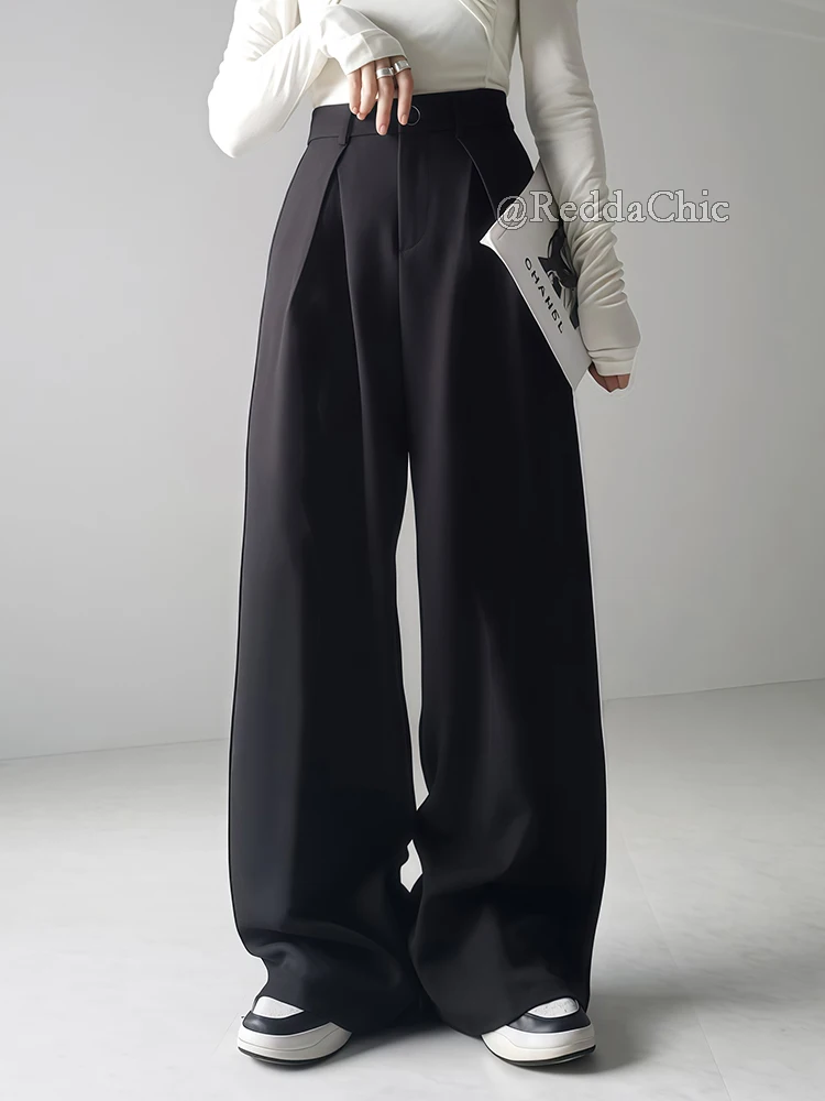 chinese dress ladies Wrinkled Loose Dress Pants – Copping Zone main image 1