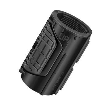 1ชุดฐานยึดก๊อกน้ำสีดำ ABS อ่างน้ำยึดน๊อตยึดกับ32มม. ท่อเกลียวป้องกันการหลวมครัวห้องน้ำฟิตติ้ง 1