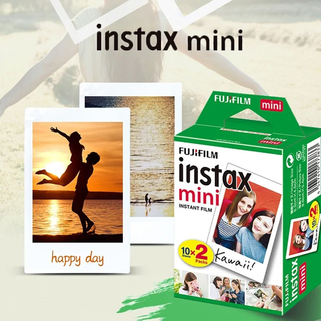 Fujifilm-papel fotográfico para cámara instantánea Instax Mini,  10/20/40/60/80/100, borde blanco, nuevo - AliExpress