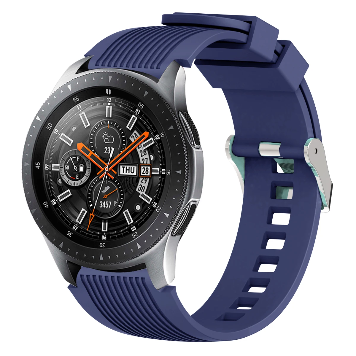 Silicone Sports Band Strap - Versatile 22mm/20mm Fitness Bracelet