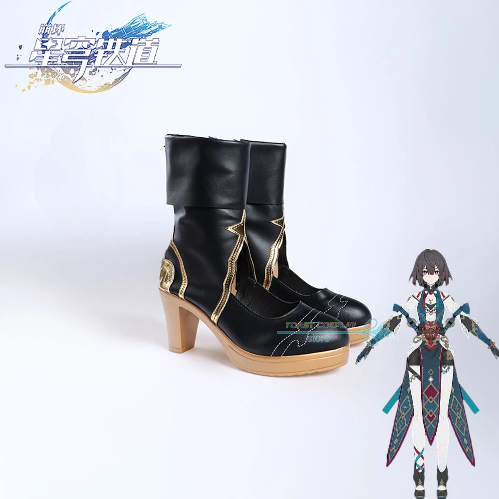 

Xueyi Honkai Star Rail Cosplay Shoes Anime Game Boots Comic Xueyi Cosplay Costume Prop Shoes for Con Halloween Party