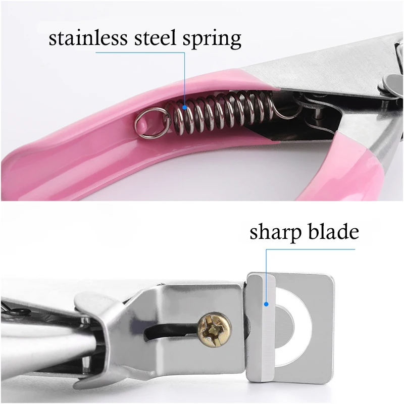 UV Gel False Nail Tips Trimmer Clipper Cutter U-shape Stainless Steel Acrylic Nails Edge Clipper Nipper Manicure Nail Cure Tools 3