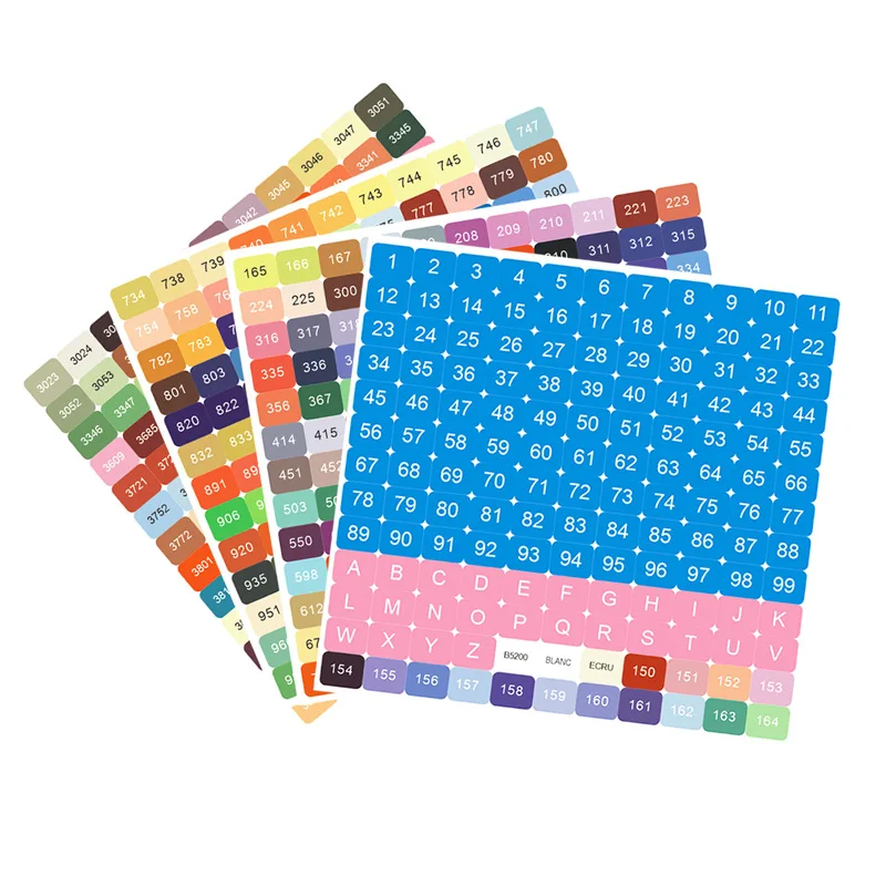 Diamond Painting DMC Colors Number Label Stickers For Storage Box Mosaic Beads Organizer Bottle Tool Cross Stitch Mark HOMFUN diamond painting stickers,diamond painting,diamond painting accessories