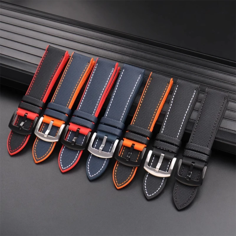 Waterproof Rubber Watch Band For any brand 19 20mm 21 22mm 23mm 24mm