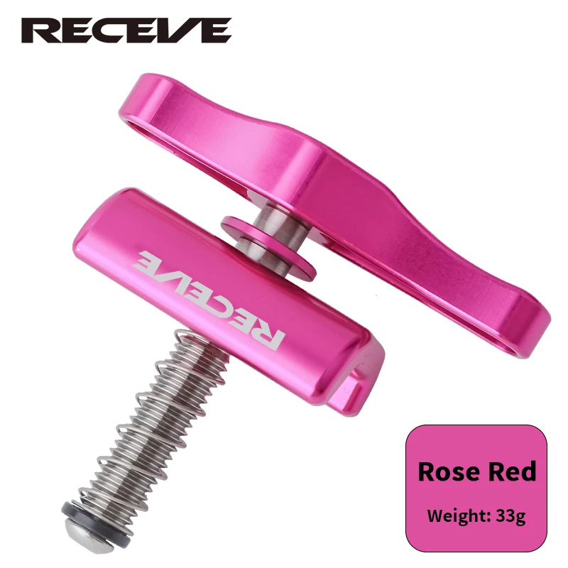 Folding Bike Titanium Alloy Handle Hinge Clamp Kit with C Buckle Knob