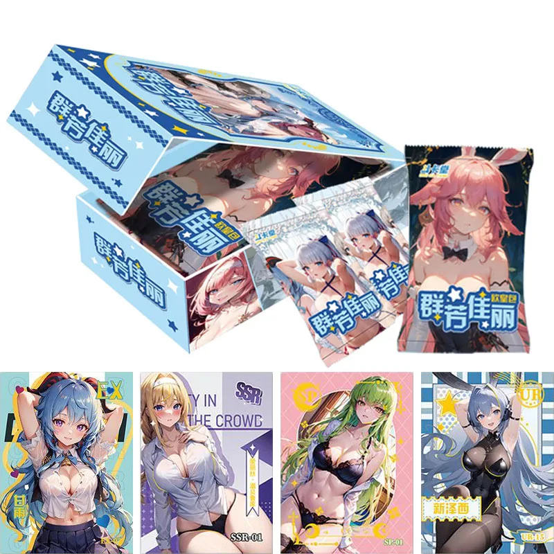 

New Goddess Story Collection Cards A Group of Beautiful Women Girl Swimsuit Feast Booster Box Rare EX UR SSR Card Hobbies Gift