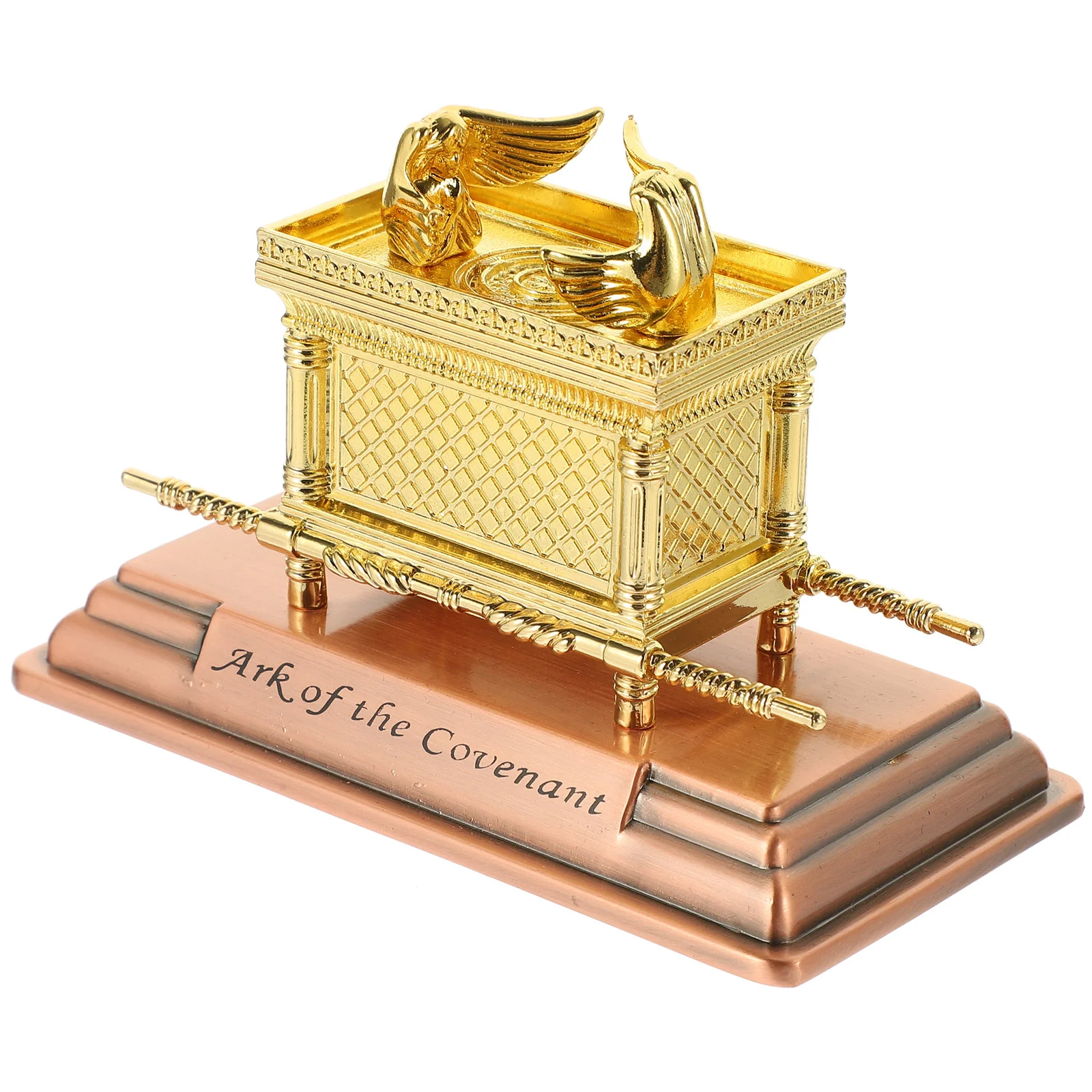 

Exquisite Religion Craft Model Household Zinc Alloy Ornament Church Ark of The Covenant Decor