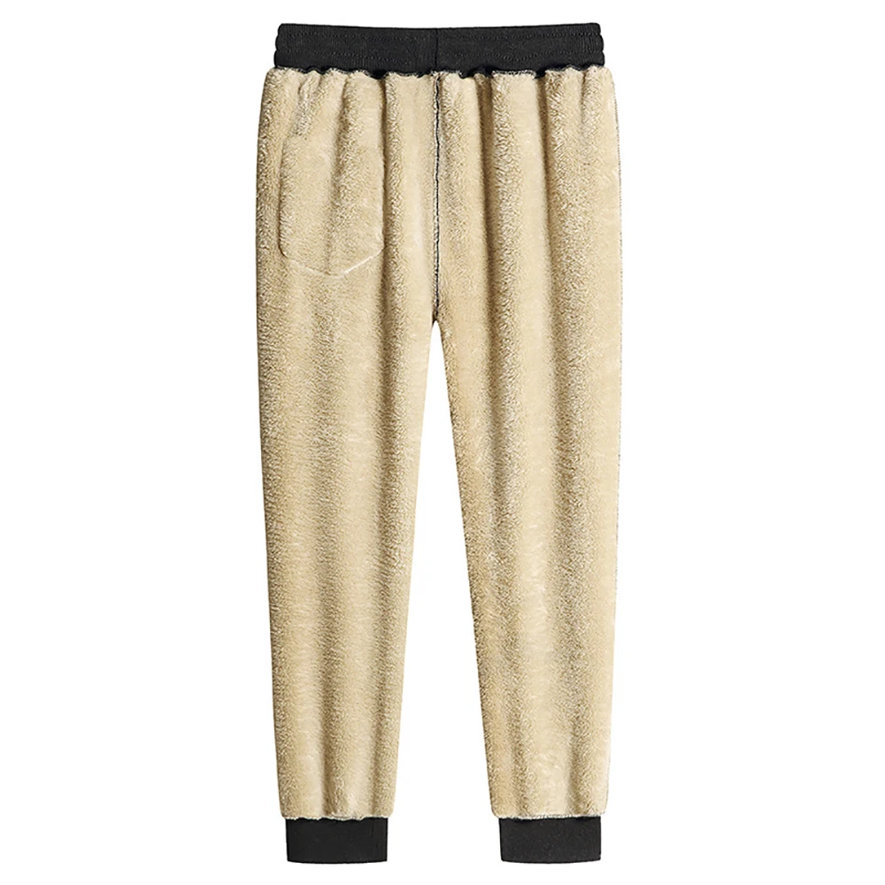 2023 Men's Winter Lamb Wool Thickened Warm Sportswear Men's New Casual Drawstring Jogging Pants Men's High-Quality Cotton Pants 2