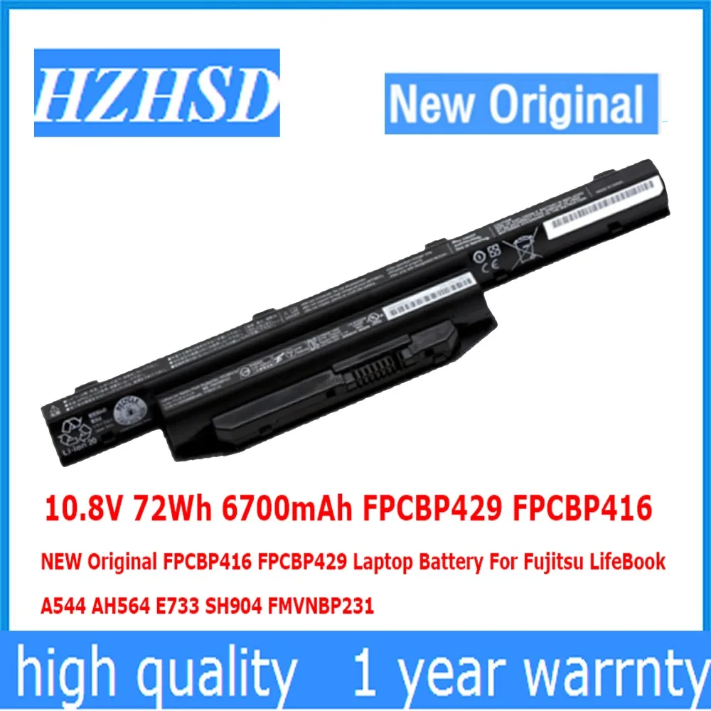 

10.8V 72Wh 6700mAh FPCBP429 FPCBP416 NEW Original FPCBP416 FPCBP429 Laptop Battery For Fujitsu A555 A544 AH564 E733 SH904