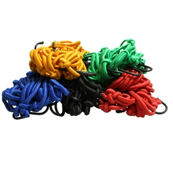 30*30cm / 40*40cm Heavy-Duty Elastic Motorcycle Luggage Net Helmet Holder Tank Mesh Adjustable Hooks 2