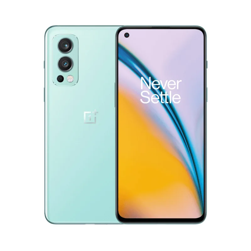 Oneplus Nord 2 90 Hz AMOLED Display 50MP Triple Camera MTk Dimensity 1200-AI Warp Charge 65 4500mAh  65 Warp Charge  NFC Phone oneplus nord cellphones