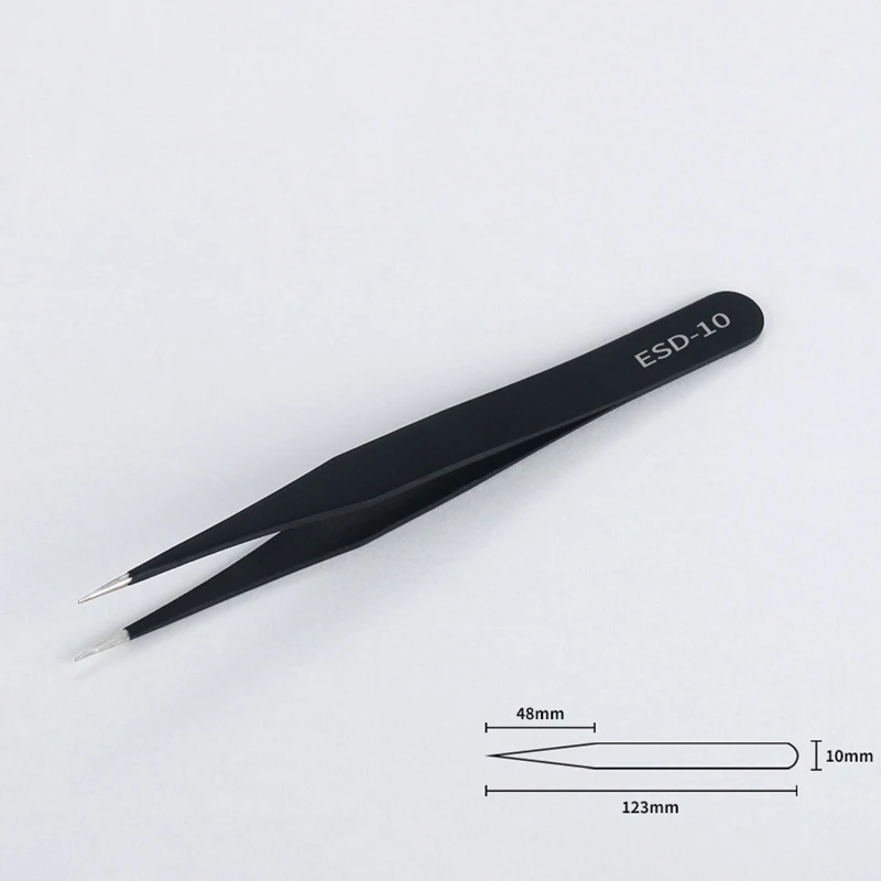 Eyelashes Tweezers Scrapbook Sticker Tape Picking DIY Journal Hand Account Tweezers Stainless Steel Mobile Phone Repair Tweezer 5