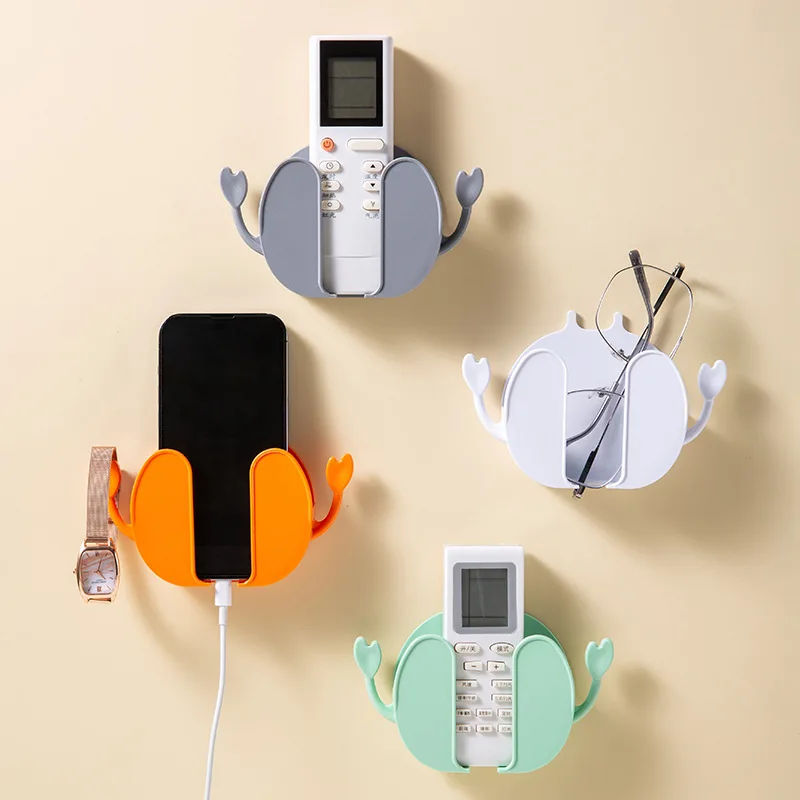 

Remote Control Storage Box Living Room Creative Cartoon Crab Shaped Wall Mounted Bedside Mobile Phone Storage Rack