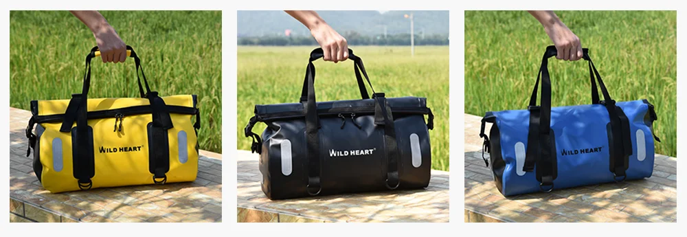 WILD HEART Wasserdichte Fahrrad-Gepäckträgertasche Motorrad-Seitentasche Große Kapazität Hecktasche Gepäckpack für Fahrrad Radfahren Motorrad – Detail 6