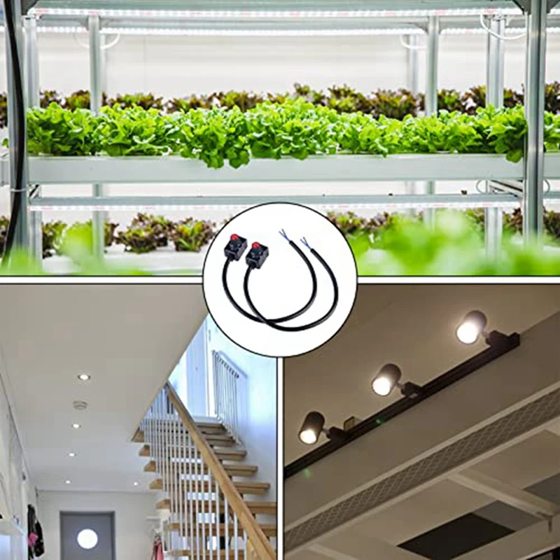 LED 조광기 스위치 노브: 2 팩 DC 0-10V LED 조광기 스위치, 조도 조절식 조명 스위치, 인테리어 스포트라이트, 성장 램프