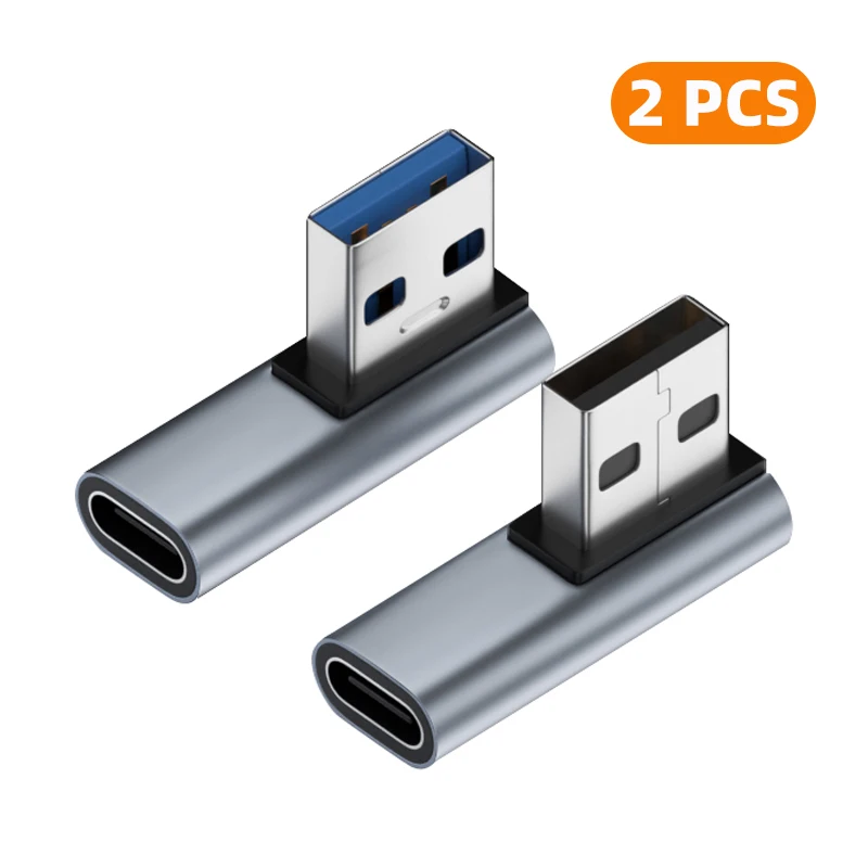 ตัวเลือกสินค้า อะแดปเตอร์ USB-A ถึง Type-C 90 องศา 10Gbps