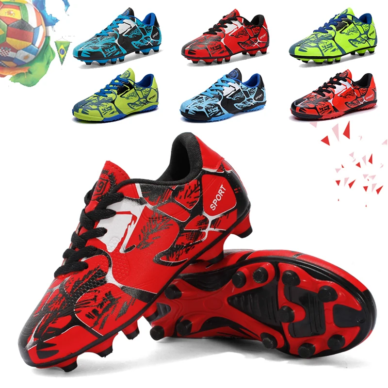 Professional Soccer Shoes Kids Long Spikes FG for Football Shoes