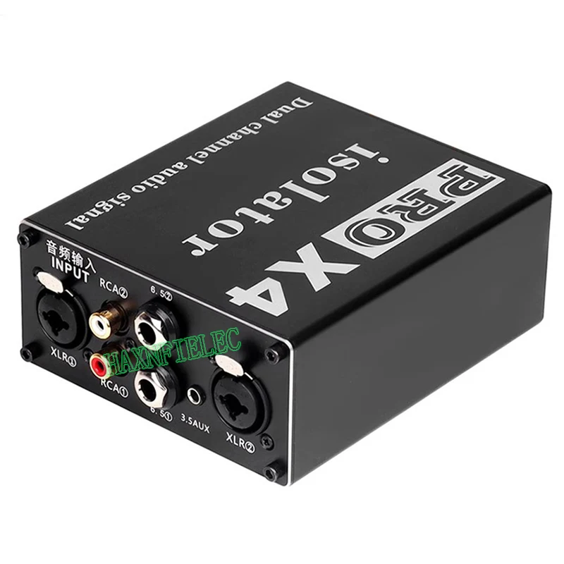 PRO X4 Multi-function Dual Channel Audio Signal Isolator Isolation Hum Eliminator Current Acoustic Noise Filter Remover