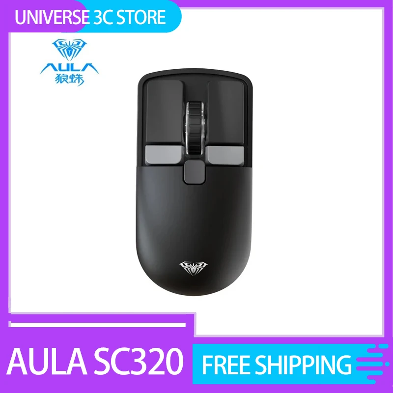 Мини-мышь комната Sc320 Xiao Qiao Беспроводная Эргономика 2,4 ГГц с двумя режимами и тремя скоростями для ПК, компьютера, офиса, подарок