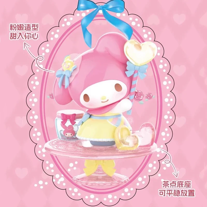 

Miniso Sanrio Melody Afternoon Tea Blind Box Gift Ornaments Mymelody Hand-made Ornaments Toys For Friends Boy Girl Birthday Gift