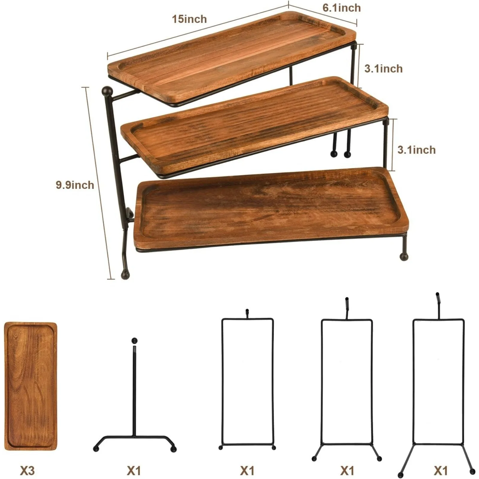 Acacia Wooden Serving Tray 5