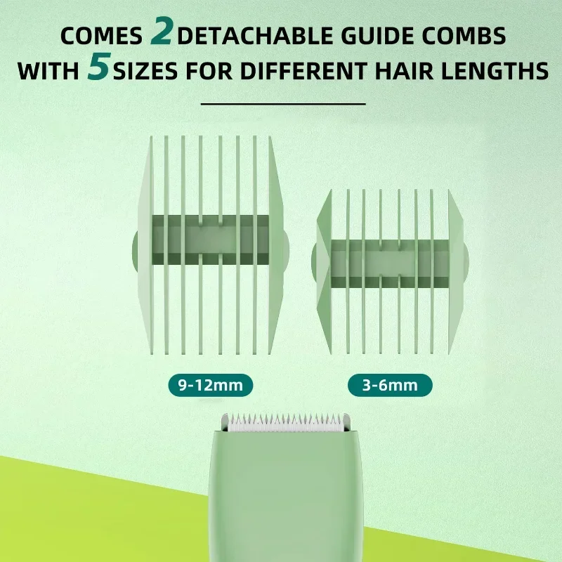 Body Hair Trimmer for Men Balls Waterproof Green Electric Shaver Trimmer Machine for Man Shaving Groin Trimmers Sensitive Areas 5
