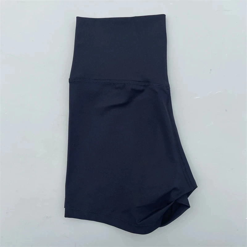 Women's High Waist Athletic Yoga Shorts - Sexy Solid Color, Squat-Proof Fitness Wear