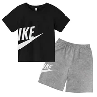 Brand Print Fan Clothes Children Teen T Shirt Suit Summer Top +shorts 2 Pcs Set Short Sleeve Casual Fashion Boys Girls Kid Set 2