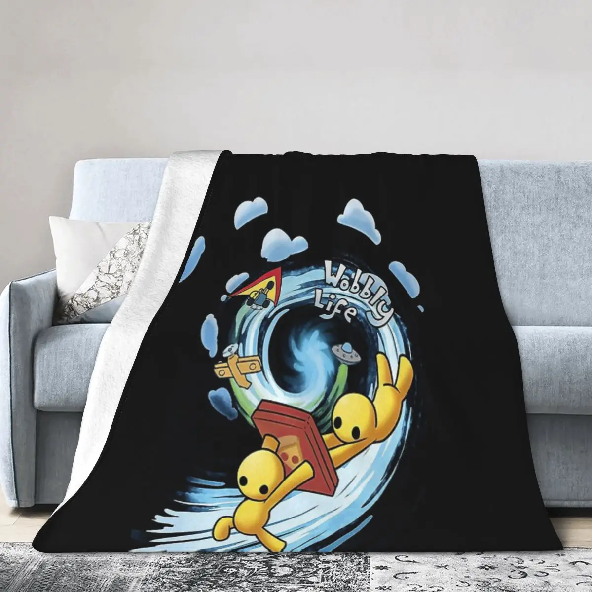 Wobbly Life Una Coperta In Micro Pile Ultra Morbida