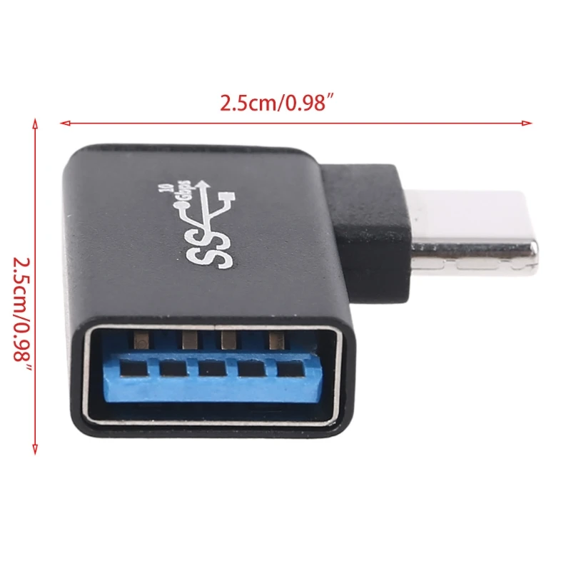 DN59 USB USB 여성 90도 휴대폰 태블릿 PC용 이동 중 변환기