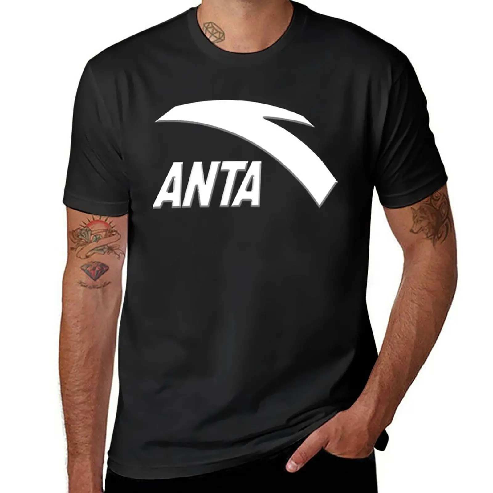 Camiseta con logotipo de Anta impresionante para hombre, ropa estética de anime, camisetas personalizadas, nuevas