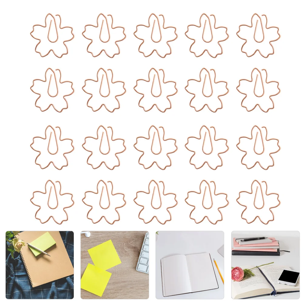 

20Pcs Bookmark Clips Note Clips Office Folders Shape Bookmark Pin