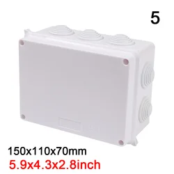 Durable ABS Plastic Waterproof IP65 Power Junction Box (150x110x70mm - 5)
