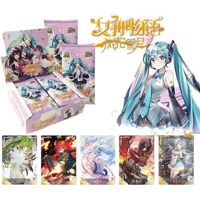 Goddess Story Kawaii Japanese Anime Collection Rare Cards Box Child Kids Gift Game Collectibles Card for Children Birthday Toys 1
