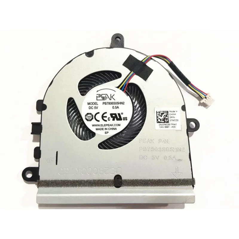 

Новый вентилятор для ЦП для DELL Inspiron 15 5570 15-5575 3583 P75F 3501 3505, вентилятор для ноутбука