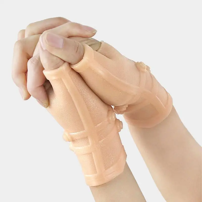 Compression Gloves Wrist Support Thumb Splint Magnetic Therapy Wrist Hand Thumb Support Gloves Silicone Gel Arthritis Pressure Corrector Massage Pain Relief Gloves
