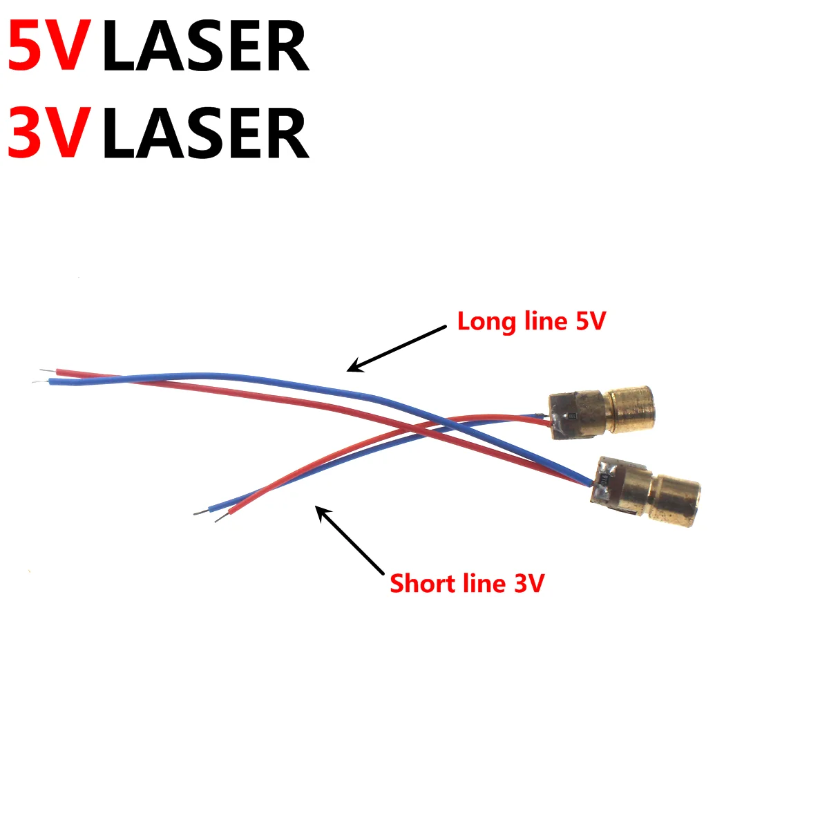 20PCS 5V 650nm 5mW Adjustable Laser Dot Diode Module Red Sight Copper Head Mini Laser Pointer 650nm 50mw cross 16x68mm red laser locator module mitsubishi diode w 5v adapter