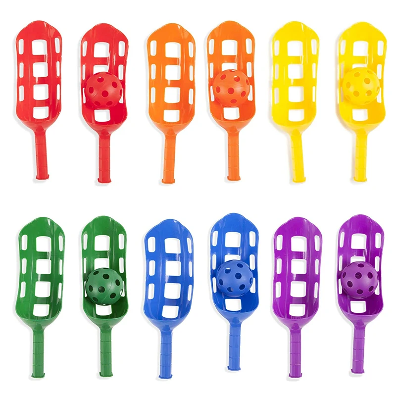 Scoop Ball Game Set Catch Balls Kids Outdoor Beach Toys Lawn Backyard Fun Lacrosse Track Giant Garden Toss Game Activity 2