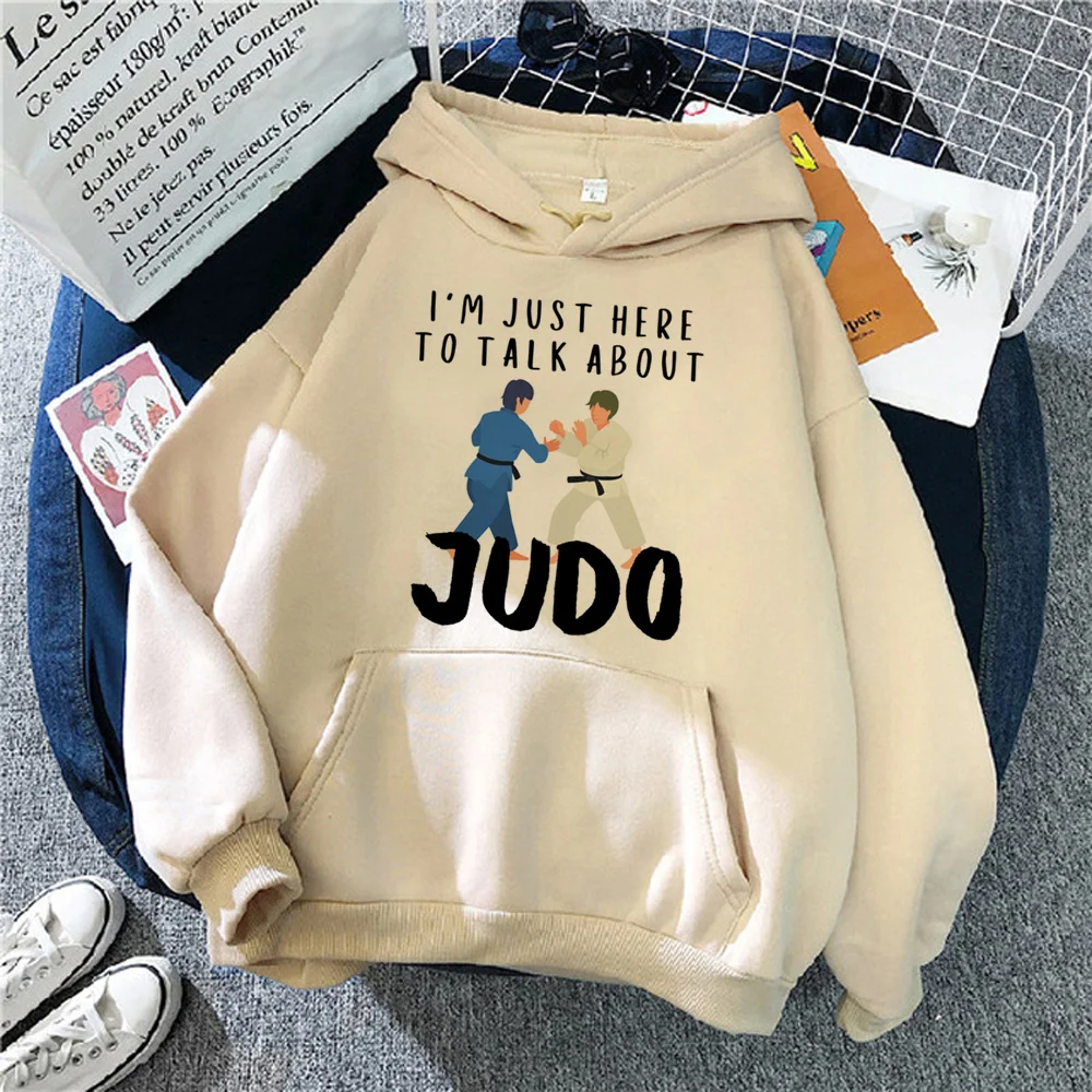 

Judo hoodies women Kawaii long sleeve top clothing female aesthetic Hood
