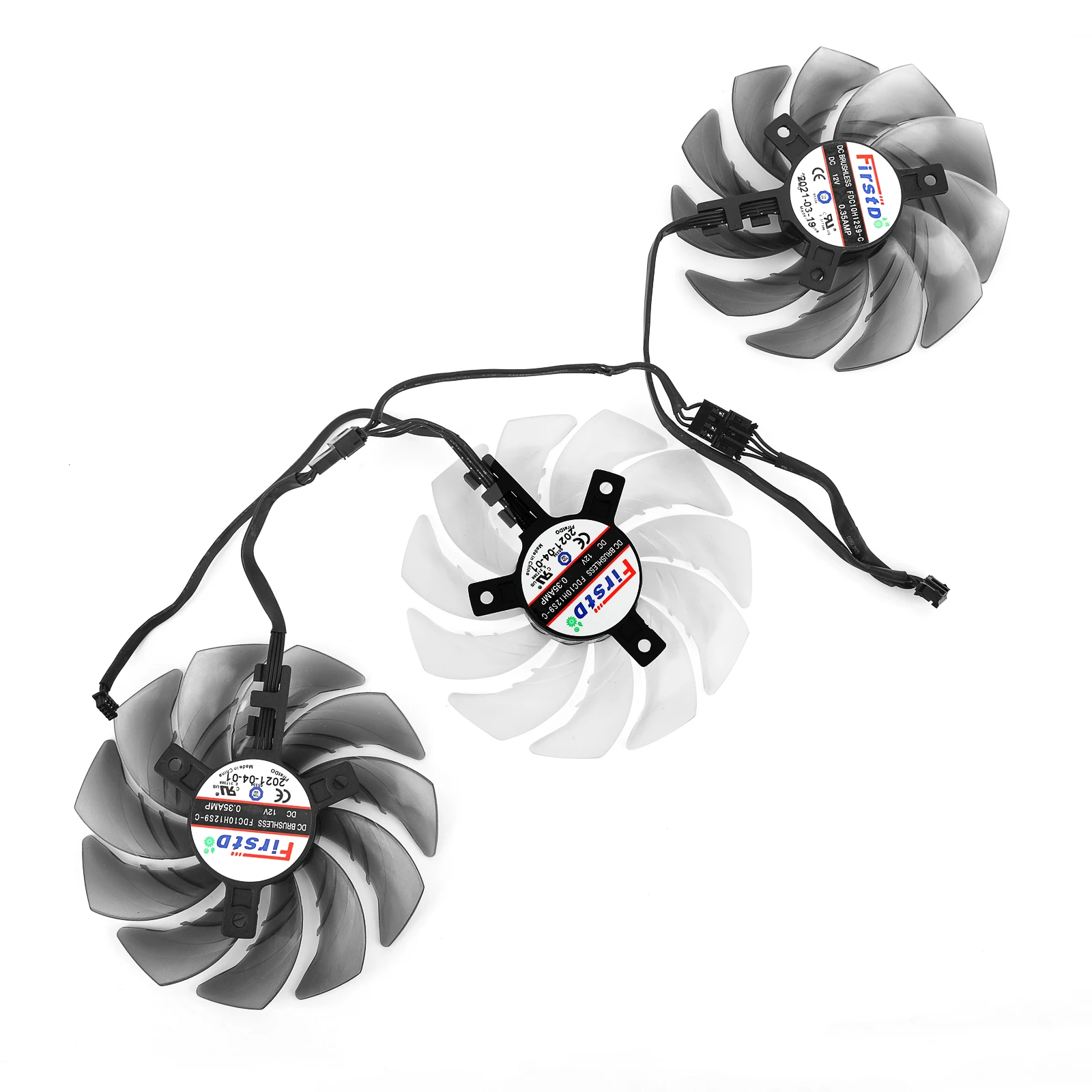 Cooler Fan Substituição para Asrock Amd Radeon rx 6600 6700 6800 6900 xt Fantasma Jogos Gráficos Placas de Vídeo Ventiladores Refrigeração Novo 87 mm - Imagem 4
