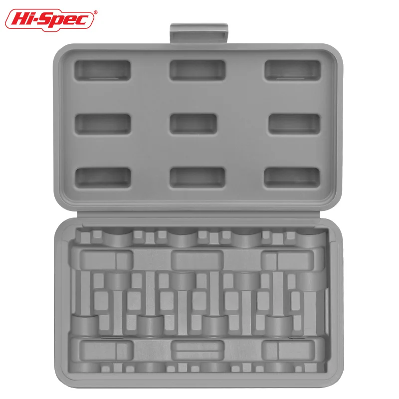 

Small Empty Storage Box Grey Organizer Case Short/Long Socket Set Organizadora Storing Plastic Box For 8pc T/H Sockets